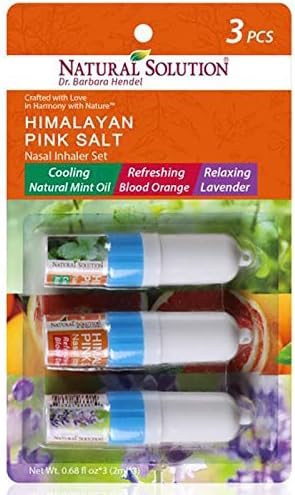 Natural Solution Himalayan Pink Salt Nasal Inhaler | 3 Count