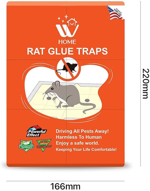 3 PCS Mouse Sticky Trap Glue- Extra Strong Adhesive Enhanced Stickiness For Mice, Cockroaches, Spiders, InsectFor Safe Home Pest Control, For House Indoor Outdoor & Easy To Set