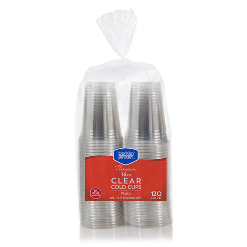 Berkley Jensen Premium Plastic Cold Cups, 16 oz./120 ct.