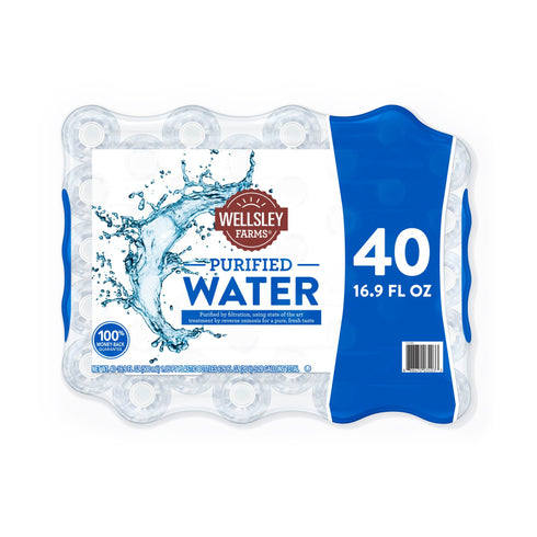 Wellsley Farms Purified Water, 40 pk./16.9 oz.