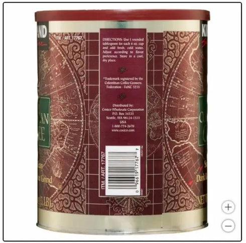 Kirkland Signature Colombian Coffee, Dark Roast, 3 lbs