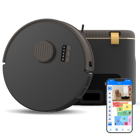 bObsweep Bio Self-Emptying Robot Vacuum & Mop – 100-Day Auto Dock, Activated Charcoal Odor Filtration, Eco-Friendly Bio-Based Plastic