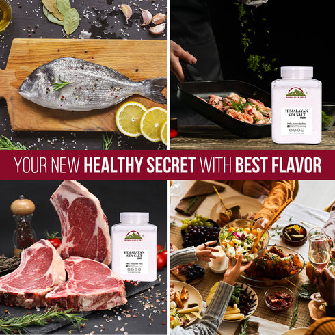 Himalayan Chef Sea Salt Fine Grain, 5 lbs Jar