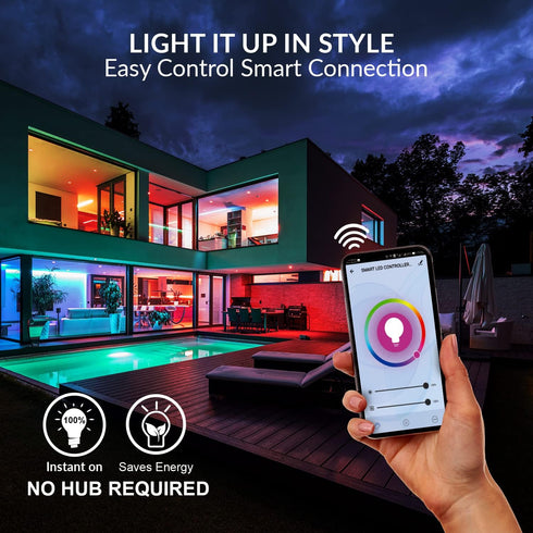 WBM SMART LED Color Changing Lights Bulb - Pack of 4