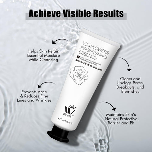 WBM BEAUTY Facial Cleanser with Amino Acid - 4.2 fl oz/120 ml