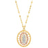 Our Lady of Guadalupe Pendant Necklace in Solid 14K Gold