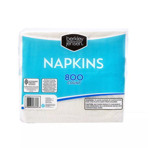 Berkley Jensen Paper Napkins, 800 ct.