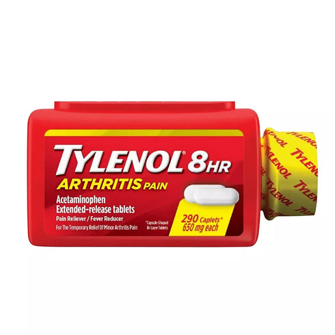 Tylenol 8 HR Arthritis Pain Extended Release Caplets, Pain Reliever, 650 mg, 290 ct