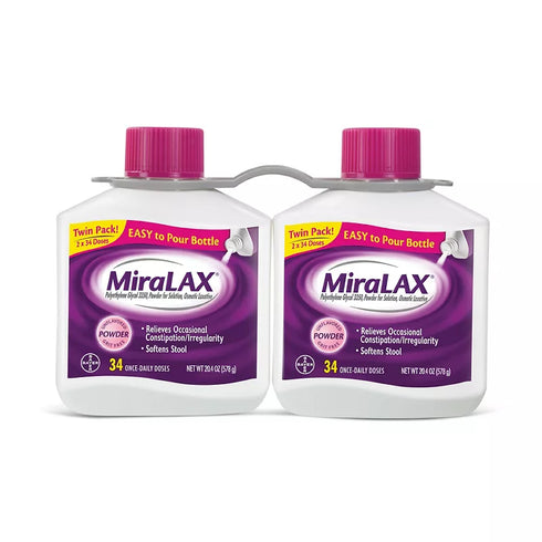 MiraLAX Powder Laxative, 2 pk./20.4 oz