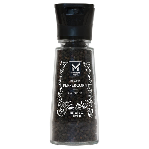 Member's Mark Black Pepper Grinder, 7 oz