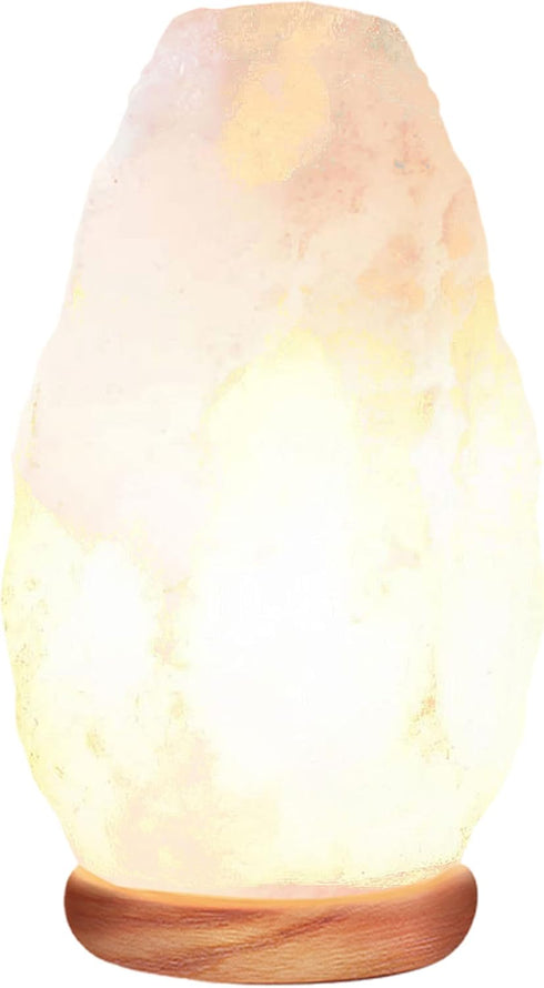 Himalayan Glow White Salt Crystal Lamp, 5-7 LBS