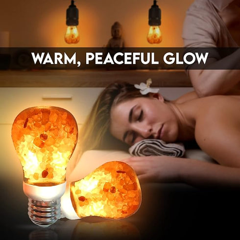 WS Salt Light Bulb – 7W, 4 Pack | Replacement Bulbs for Himalayan Salt Lamps