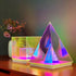 Acrylic Prism Desk Lamp – Pyramid-Shaped LED Light for Home & Office