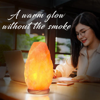 WBM Salt Lamp – USB Himalayan Salt Lamp with Touch Dimmer Control