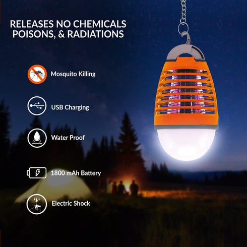 Outdoor Mosquito Killer Bulb & Camping Light | WBM SMART