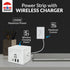 WBM SMART Power Strip Cube, 10A Surge Protector Wireless Charger Station, 2 AC Outlets, 2 USB Ports & Type C Plug