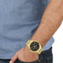 Versus Versace Chronograph Lion Gold Tone Bracelet Watch 44mm
