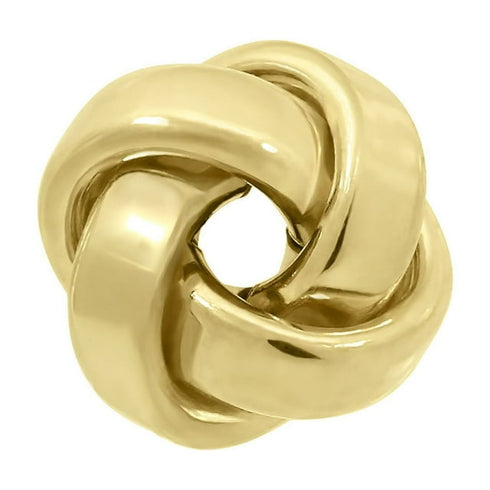 Love Knot Stud Earrings in Solid 14K Gold