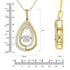 0.75 CT Dancing Diamond Pendant Necklace in 14K Two-Tone Gold