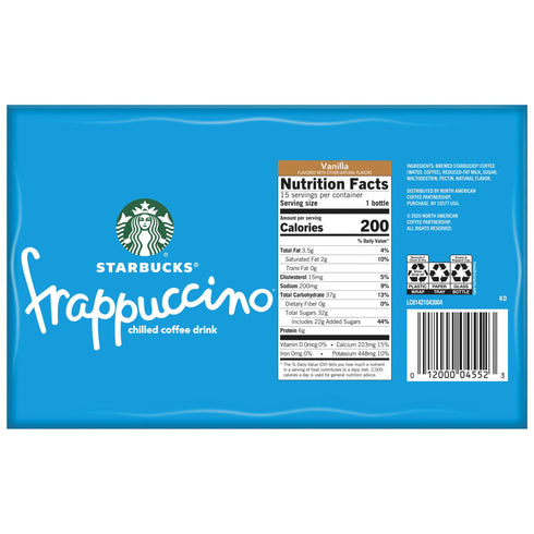 Starbucks Vanilla Frappuccino, 15 ct./9.5 oz.