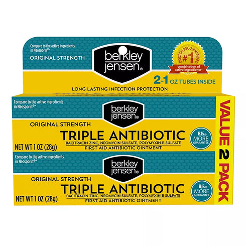 Berkley Jensen Triple Antibiotic Ointment, 2 pk./1 oz