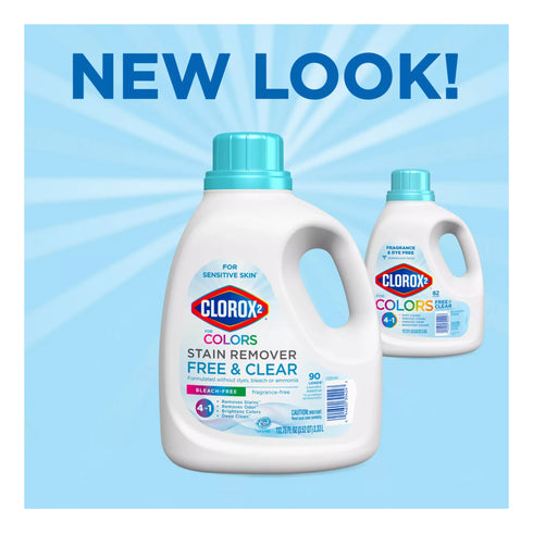 Clorox 2 for Colors Stain Remover and Laundry Additive - Free & Clear, 90 loads/112.75 oz.