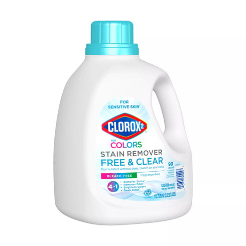 Clorox 2 for Colors Stain Remover and Laundry Additive - Free & Clear, 90 loads/112.75 oz.