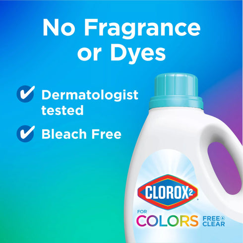 Clorox 2 for Colors Stain Remover and Laundry Additive - Free & Clear, 90 loads/112.75 oz.