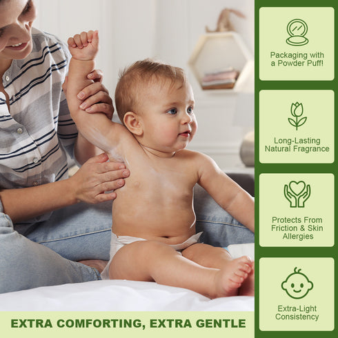 WBM Baby Care Talc Free Baby Powder, Natural & Non-Irritating Skin Care Baby Powder