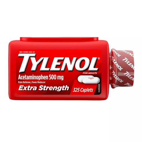 Tylenol Extra Strength Caplets, Fever Reducer and Pain Reliever, 500mg, 325 ct