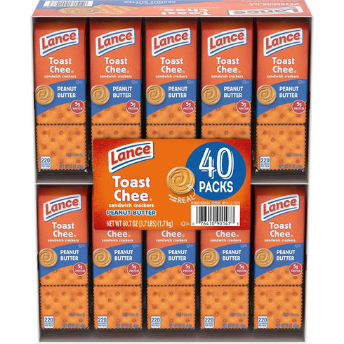 Lance Toasty Peanut Butter Mini Sandwich Crackers 40-Pack