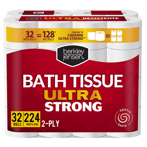 Berkley Jensen Ultra Strong Bath Tissue, 32 pk./224 sheets per roll
