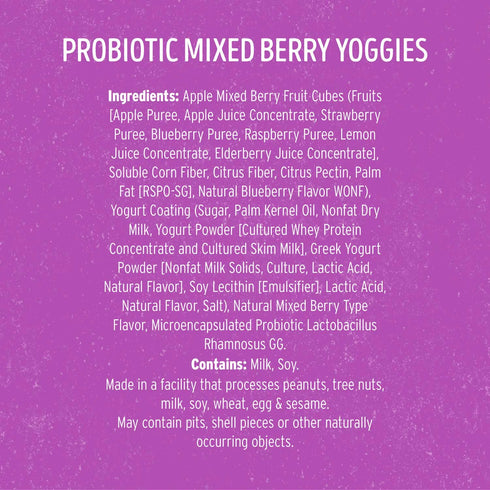 Nature's Garden Probiotic Mixed Berry Yoggies 0.7 oz., 24 pk