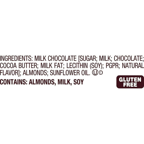 HERSHEY'S Milk Chocolate with Whole Almonds Candy Bars, Full Size, 1.45 oz., 36 pk