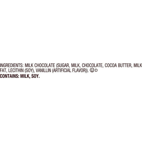 HERSHEY'S KISSES Valentine Milk Chocolate Candy Cane, 6 oz