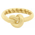 Love Knot Ring in Solid 14K Yellow Gold