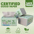 3/6/12 Packs Super 3 Ply Bamboo Facial Tissue Box, 150 Sheets Per Packs, Ideal for Home & Business Use