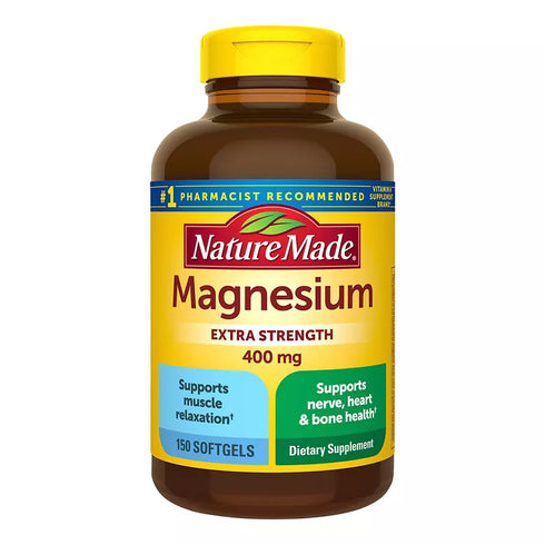 Nature Made Extra Strength Magnesium Oxide 400mg Softgels, 150 ct