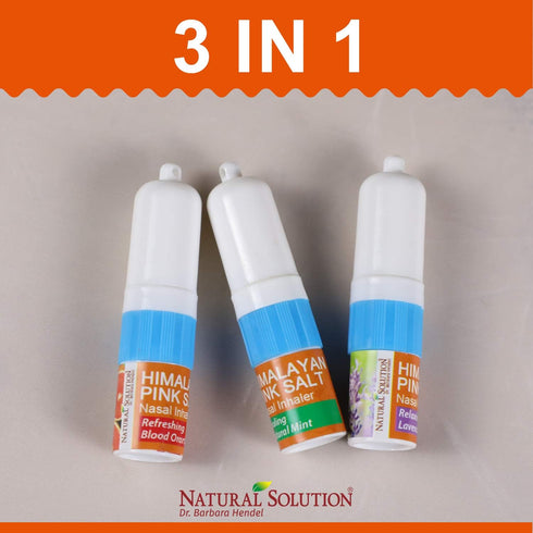Natural Solution Himalayan Pink Salt Nasal Inhaler | 3 Count