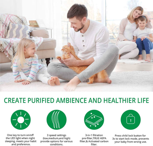 Air Purifier for Home - White | WBM SMART
