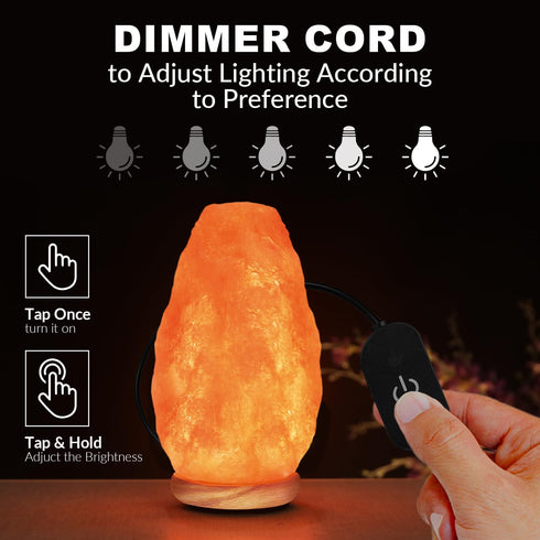 WBM Salt Lamp – USB Himalayan Salt Lamp with Touch Dimmer Control