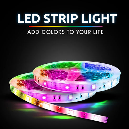 LED Strip Light, RGB Color Changing, 16 ft | WBM SMART