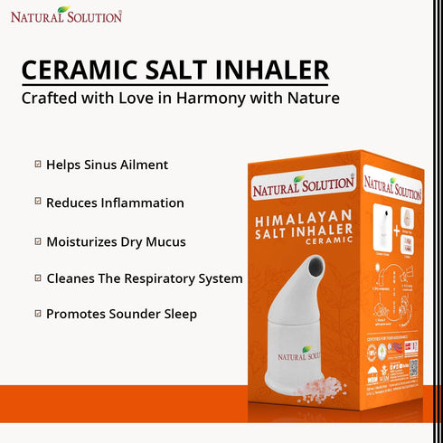 Natural Solution Ceramic Pink Salt Inhaler