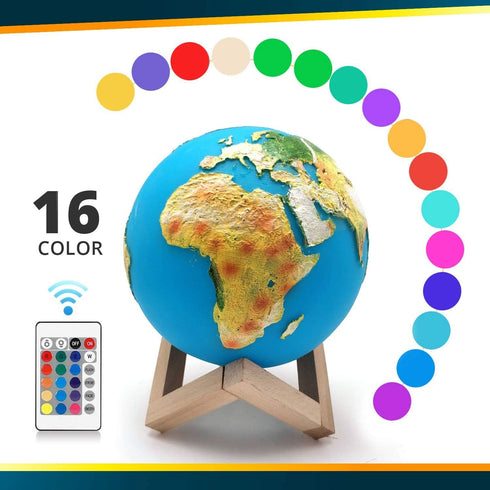 3D Earth Lamp | HIMALAYAN GLOW