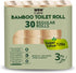 WBM Care Abundance Bamboo Toilet Paper, 10 Super Rolls, 150 Sheets per Roll