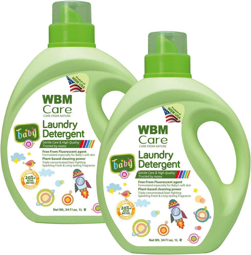 WBM Baby Care Baby Laundry Detergent Liquid Soap, 35.2 fl oz