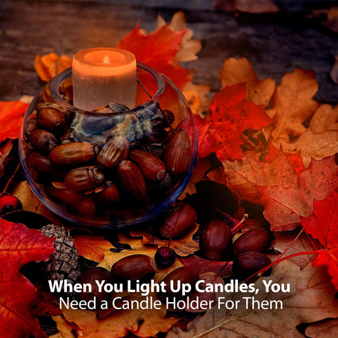 Selenite Crystal Candle Holder | HIMALAYAN GLOW