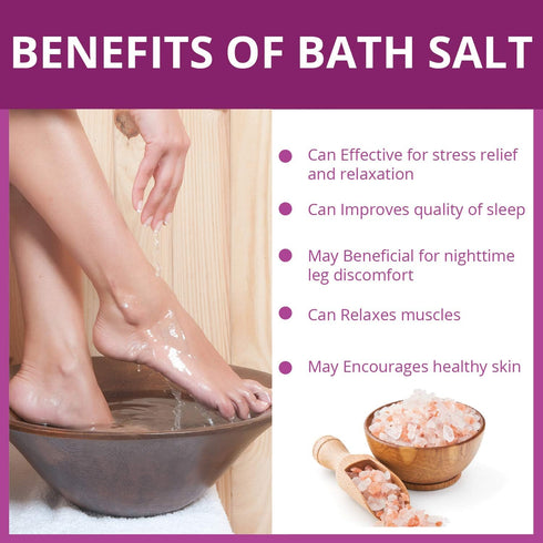 Himalayan Bath Salt Jar, Skin Softening & Moisturizing, 1 lb