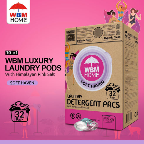 WBM Laundry Detergent Pods | Luxury Soft Haven Scent