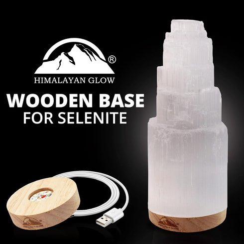 Himalayan Glow Natural Selenite Lamp – Hand-Carved Untreated Crystal, 2–4 lbs | Energy Cleansing & Home Décor
